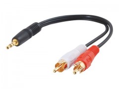Kabel / 6IN 3.5 mm Stereo Maleto2 RCA Ma
