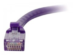 Kabel / 0.5 m Mlded/Btd Purple CAT5E PVC