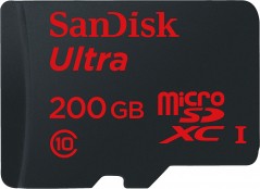 Ultra Android microSDXC 200GB 90MB/s Class 10 + SD Adapter