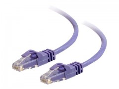 Kabel / 0.5 m Purple CAT6 PVC Snagless U