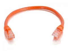 Kabel / 3 m Mlded/Btd Orange CAT5E PVC U